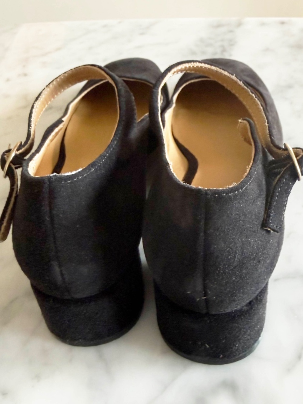 NWT Nisolo Luna Mary Jane Heels Women’s 11 Black Leather Block Heel Comfort Shoe - Picture 3 of 8